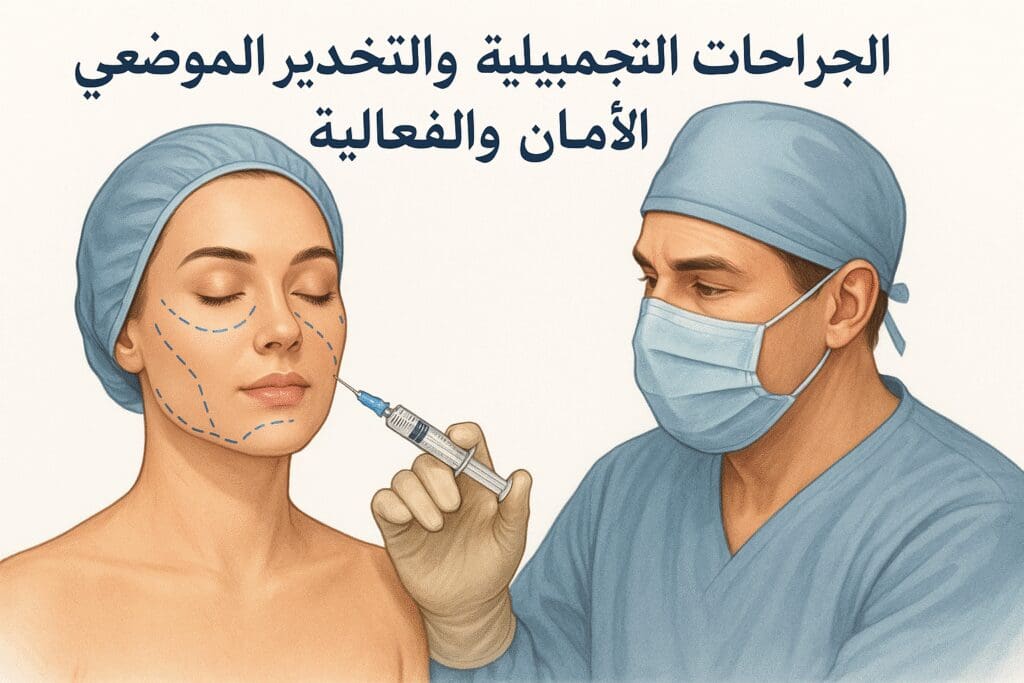 الجراحات التجميلية والتخدير الموضعي: الأمان والفعالية