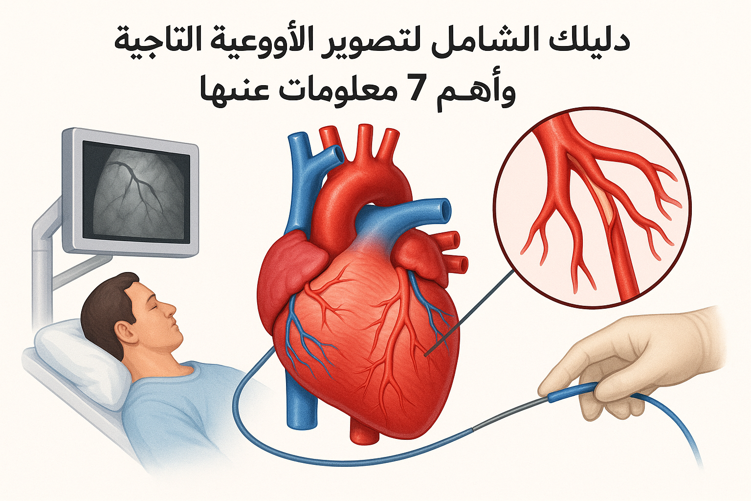 الأوعية التاجية و 7 معلومات عن تصويرها: دليل شامل لصحة قلبك