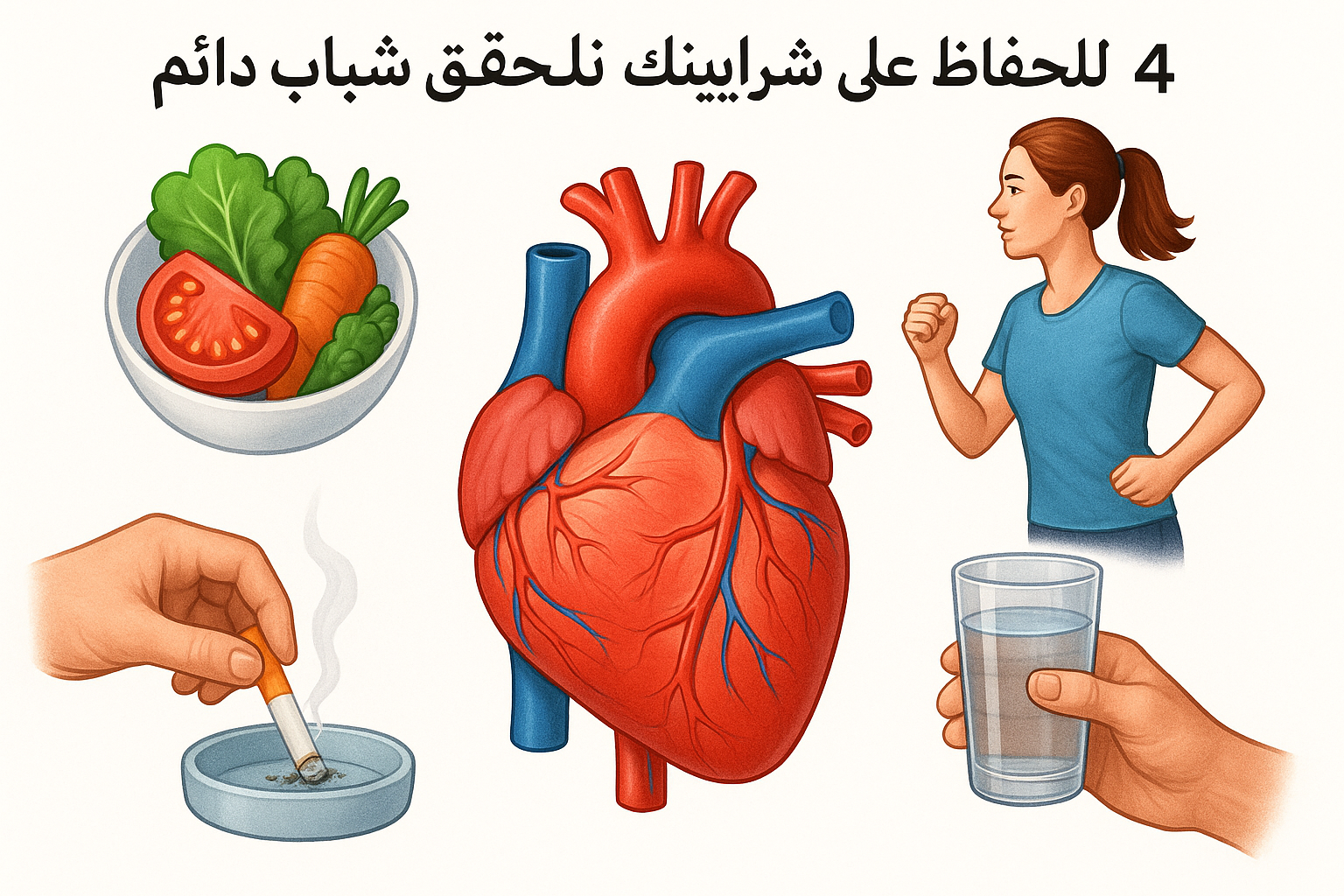 4 طرق للحفاظ على شرايينك شابة لتحقيق شباب دائم