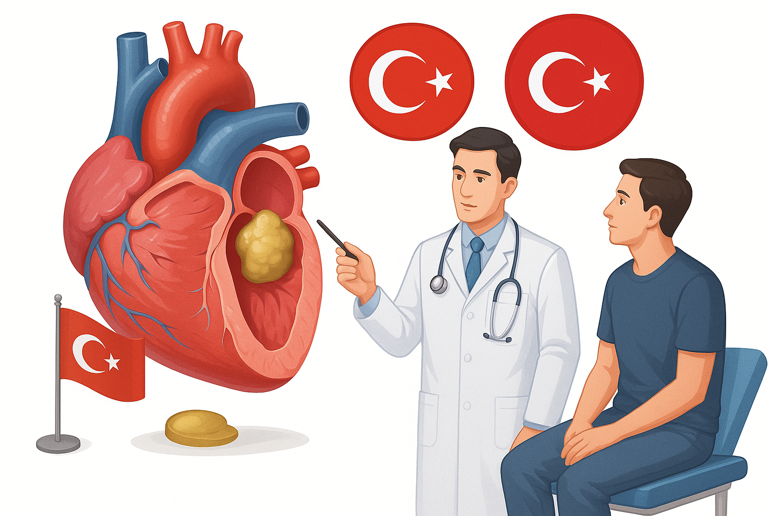 علاج الورم المخاطي الأذيني