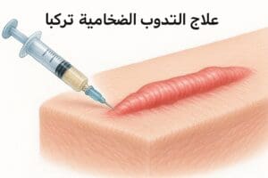 علاج الندوب الضخامية