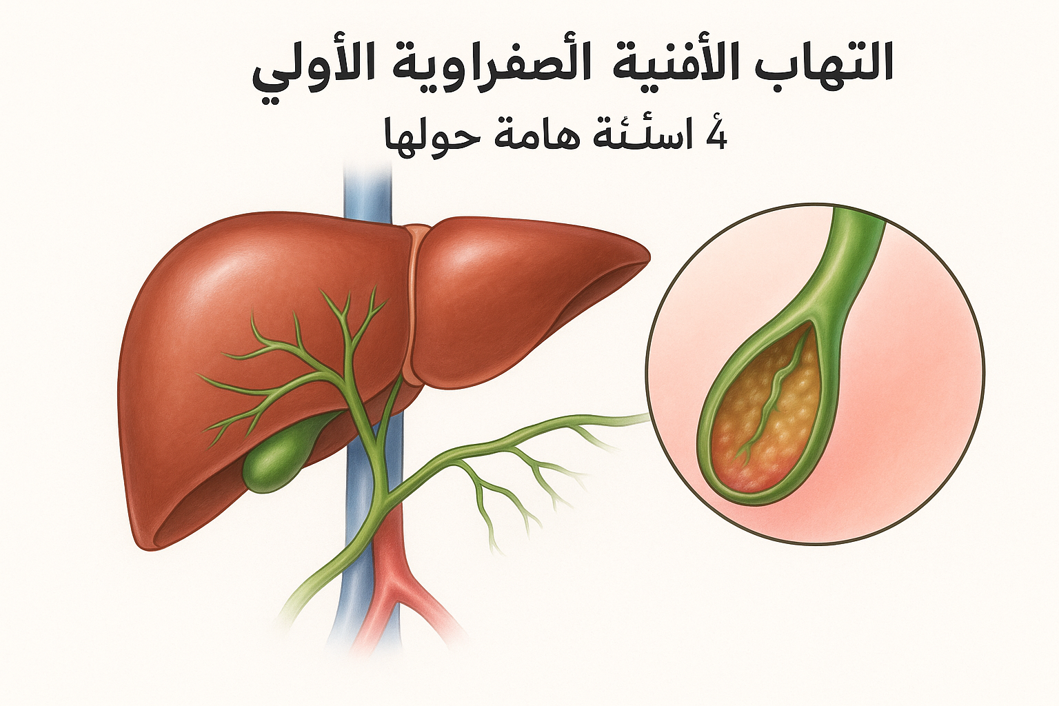 التهاب الأقنية الصفراوية الأولي