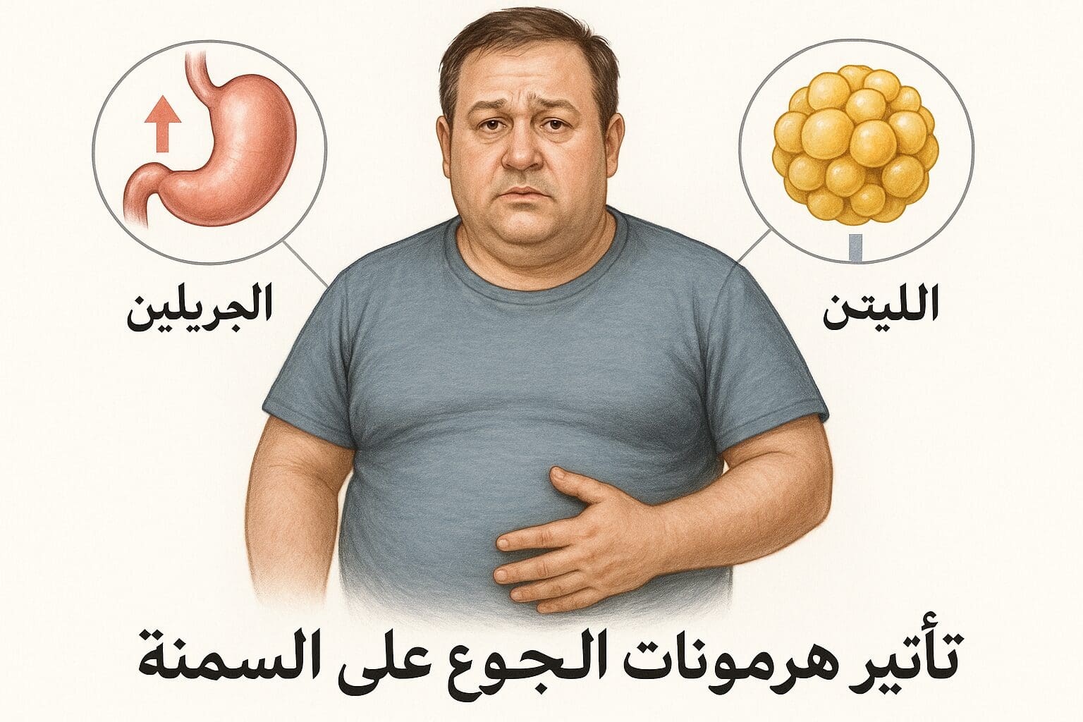 الجريلين واللبتين كيف تؤثر هرمونات الجوع على السمنة الجريلين واللبتين هرمونات الجوع
