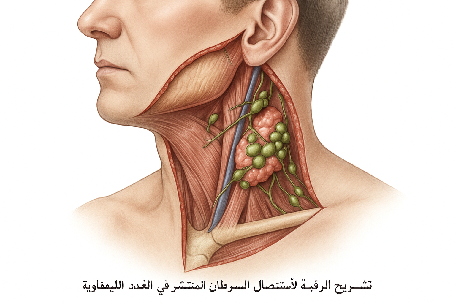 تشريح الرقبة لعلاج السرطان