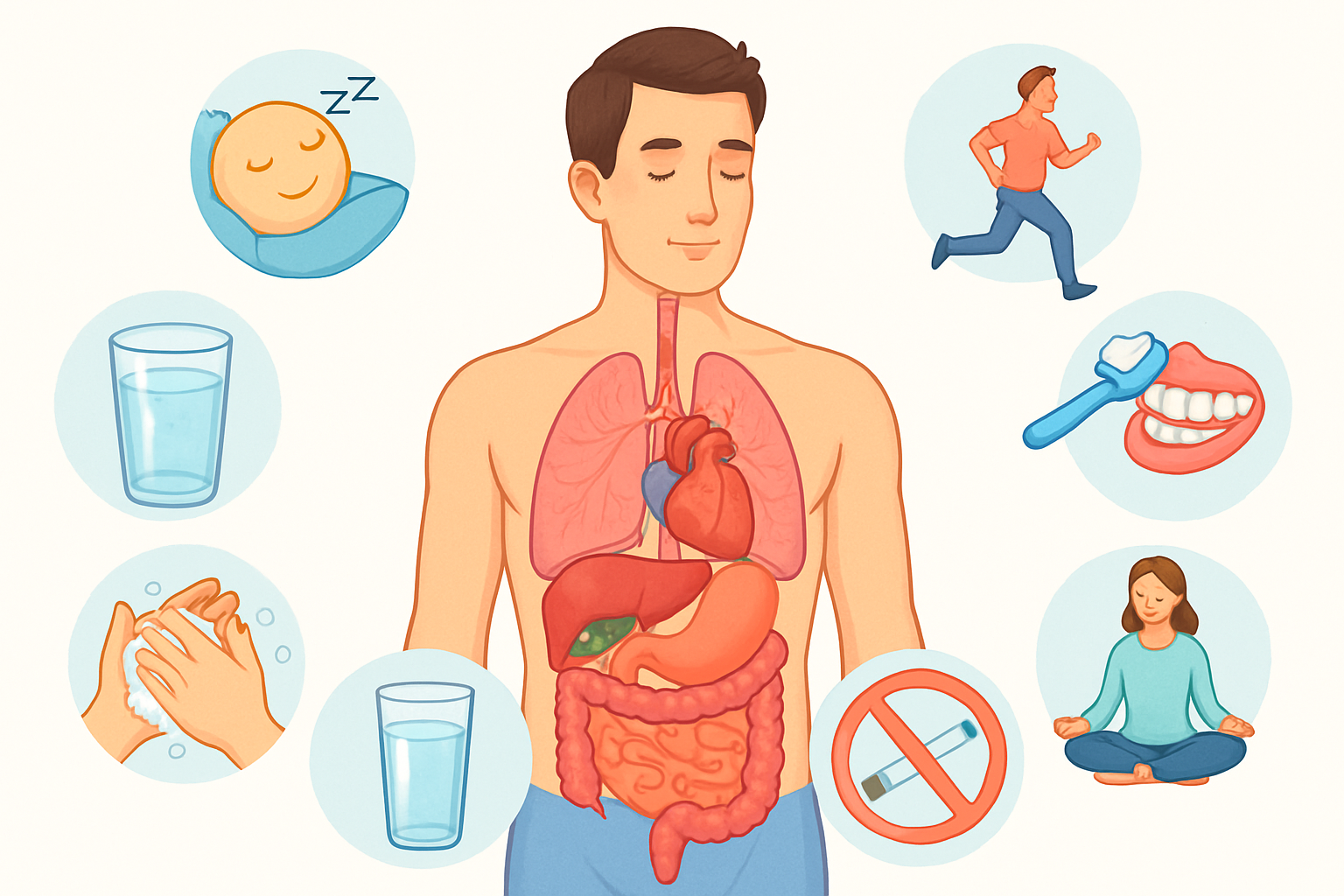 8 عادات صحية لحياة سليمة ووقاية من الأمراض