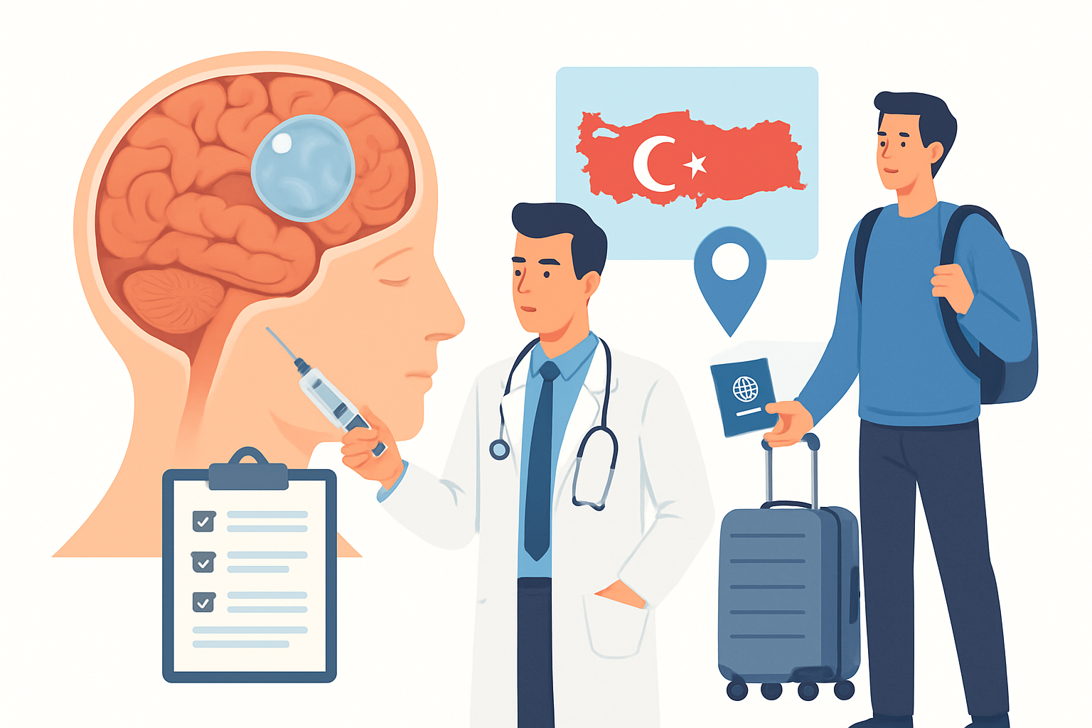 طرق علاج الكيس العنكبوتي في تركيا وكيفية التحضير للسفر